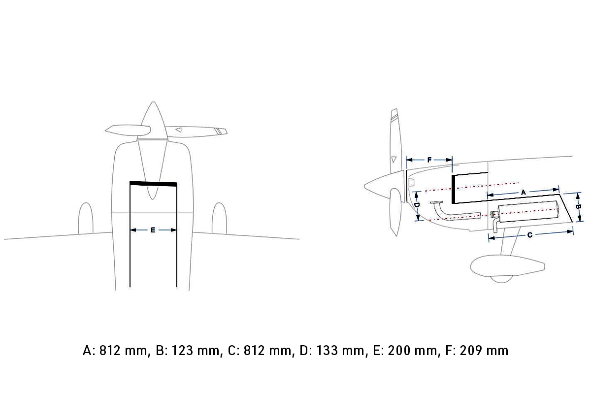 115" Extra NG 2920mm 150cc Zeleno-Černá