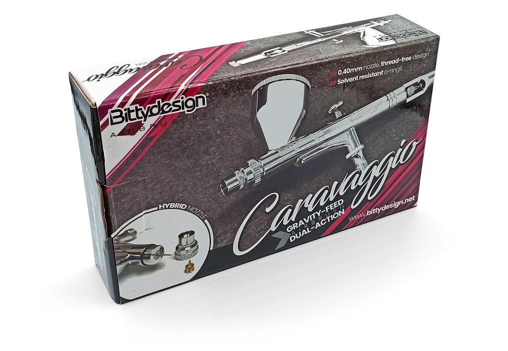 Bittydesign Caravaggio gravity-feed airbrush dual-action Airbrusch pistole