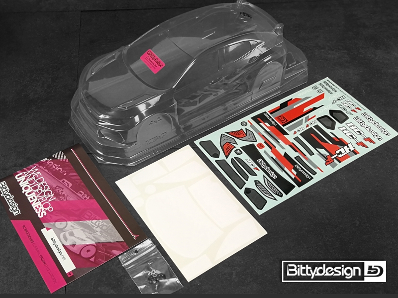 Karoserie čirá Bittydesign pro TC FWD podvozky 190mm