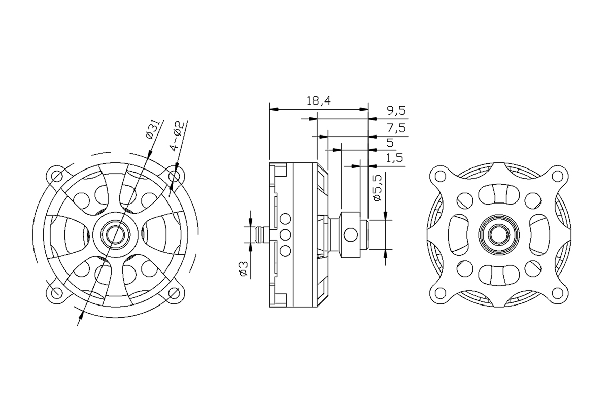 KAVAN Brushless Motor PRO 2809-1620