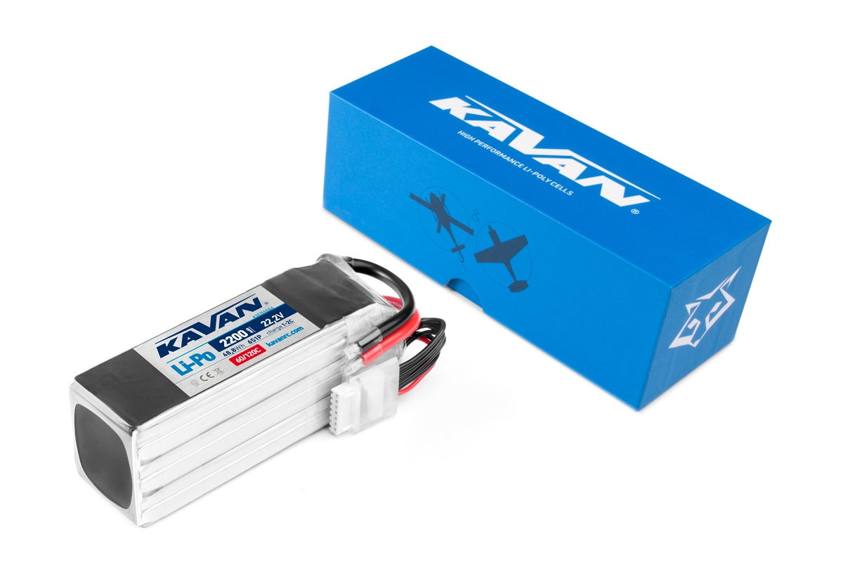 KAVAN - Li-Po 2200 mAh/22,2 V 60/120C, 48,8 Wh