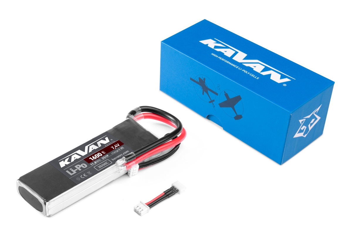 KAVAN Li-Po 1600mAh/7,4V 30/60C Air pack