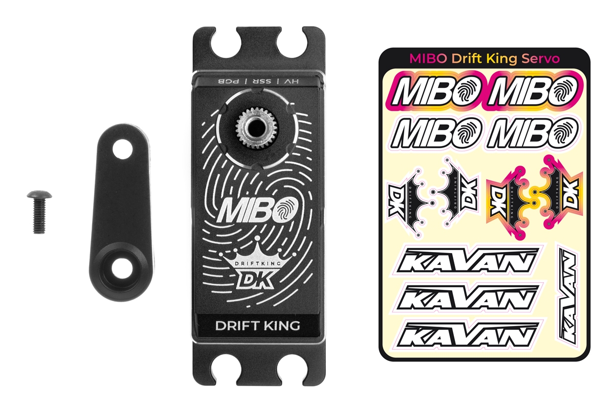 MIBO Drift King Alu Black LP Programmable (RWD Drift Spec/33.0kg/8.4V) Brushless Servo