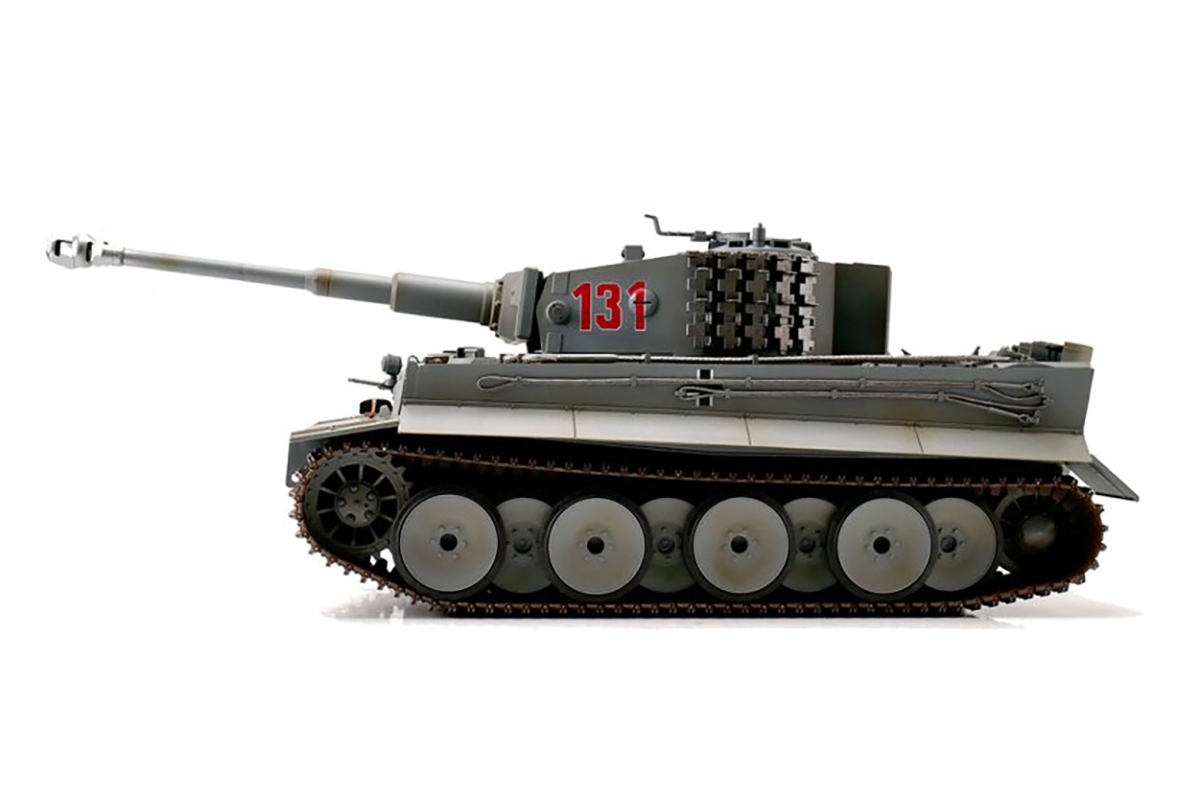 1/16 RC Tiger I Tank IR - zimní kamufláž světle šedá