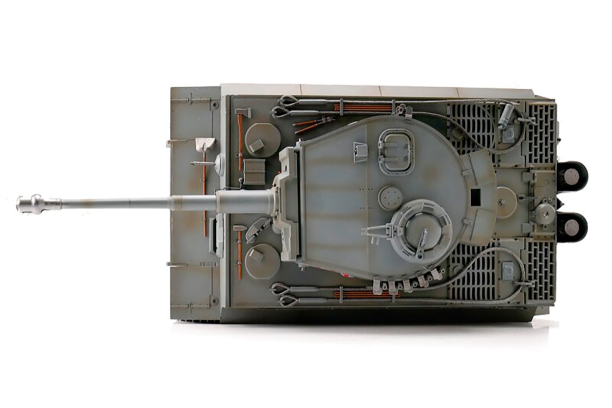 1/16 RC Tiger I Tank IR - zimní kamufláž světle šedá