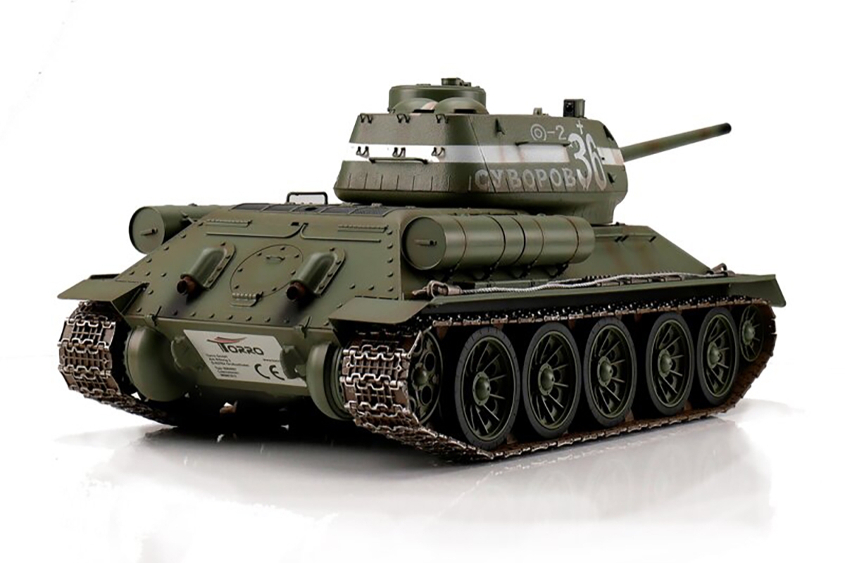1/16 RC T-34/85 Tank IR - barva - zelená