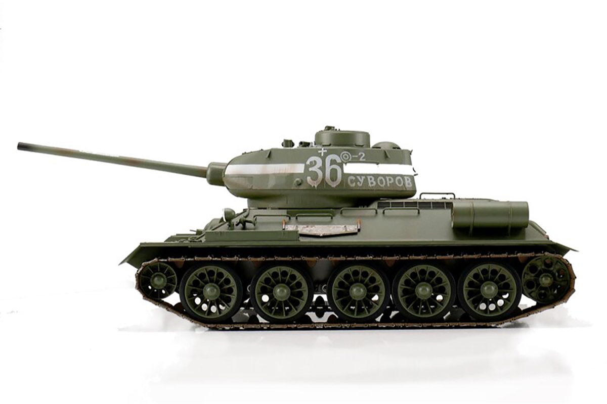 1/16 RC T-34/85 Tank IR - barva - zelená