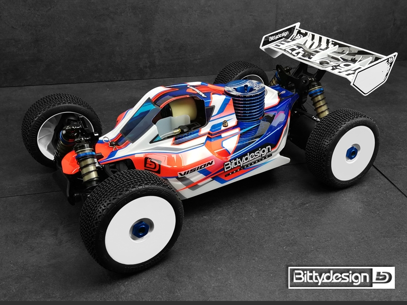Vision čirá karoserie - ASSOCIATED RC8 B3.1/RC8 B3.2 předříznutou