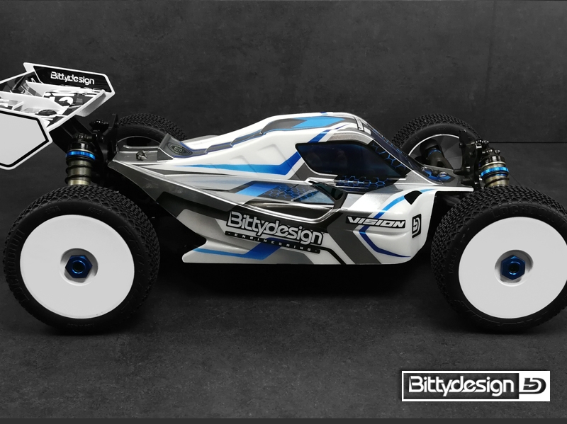 Vision čirá karoserie - ASSOCIATED RC8 B3.1e/RC8 B3.2e předříznutou