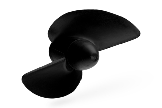 Závodní lodní šroub 2 listý, levý, stoupání 40mm, 43,5mm/M4
