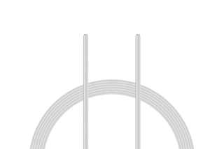 Kabel PVC 0.055mm2 10m (bílý)